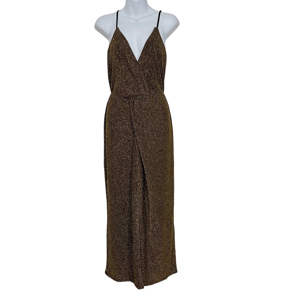 Reformation Metallic Midi Dress - Picture 2 of 8